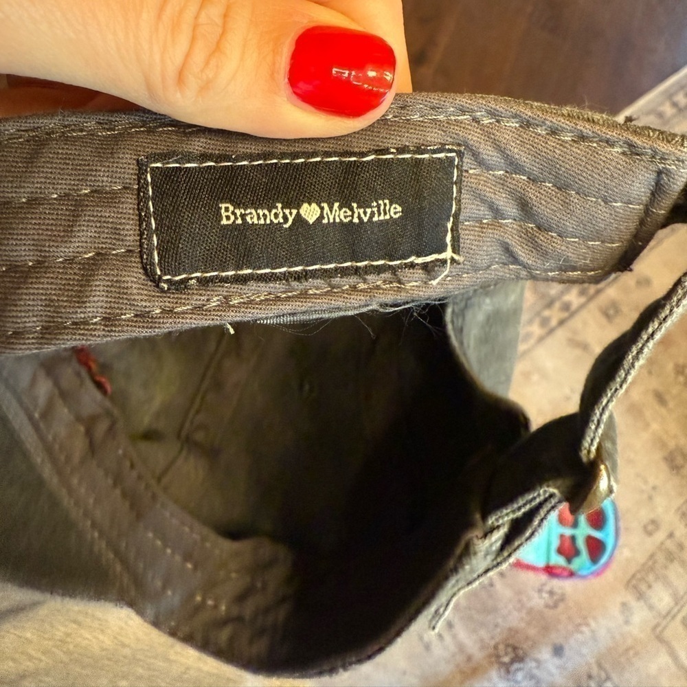 Brandy Melville California black dad baseball cap adjustable - Picture 3 of 3